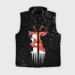 Женский жилет Новогодний Олень 2022, цвет: 3D-светло-серый