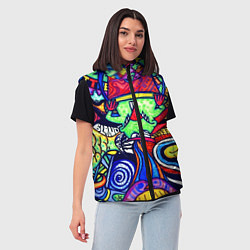 Женский жилет ПСИХОДЕЛЛА, цвет: 3D-светло-серый — фото 2