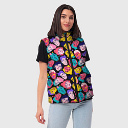 Женский жилет Человеки, цвет: 3D-красный — фото 2