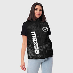 Женский жилет MAZDA, МАЗДА ЧЕРНО СЕРЫЙ ФОН, цвет: 3D-черный — фото 2