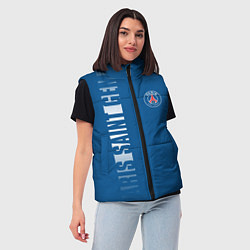 Женский жилет PSG PARIS SAINT GERMAIN WHITE LINE SPORT, цвет: 3D-черный — фото 2