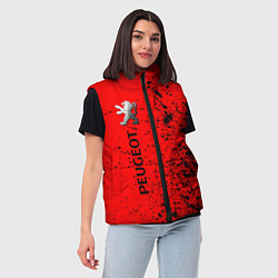 Женский жилет ПЕЖО Краска По вертикали, цвет: 3D-светло-серый — фото 2