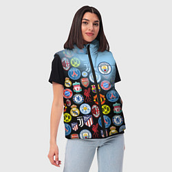 Женский жилет МАНЧЕСТЕР СИТИ MANCHESTER CITY, цвет: 3D-красный — фото 2