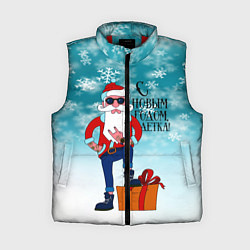 Женский жилет Hipster Santa 2022, цвет: 3D-красный