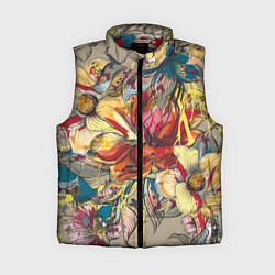 Женский жилет Очень красивые цветы