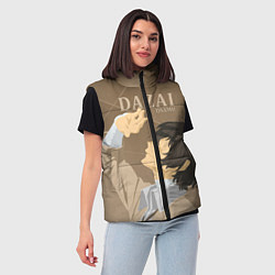 Женский жилет Дазай Осаму Dazai Osamu, bungou stray dogs образ, цвет: 3D-светло-серый — фото 2