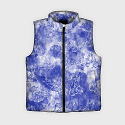 Женский жилет Тигр гжель