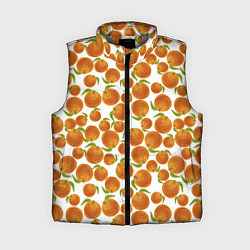 Женский жилет Мандарины Новый Год 2022, цвет: 3D-светло-серый