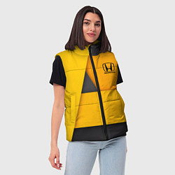 Женский жилет Honda - Yellow, цвет: 3D-красный — фото 2