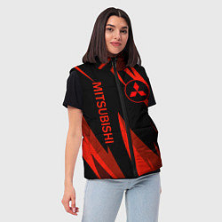 Женский жилет Mitsubishi Авто для души, цвет: 3D-светло-серый — фото 2