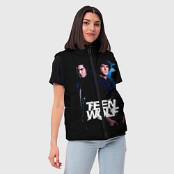 Женский жилет Волчонок Teen Wolf, цвет: 3D-красный — фото 2