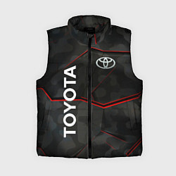 Женский жилет Toyota sport auto, цвет: 3D-черный