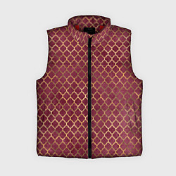 Женский жилет Gold & Red pattern