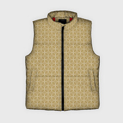 Женский жилет Узор H&S Крест и круг Серовато-янтарный 119-9-39-f