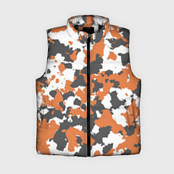 Женский жилет Orange Camo, цвет: 3D-черный