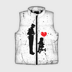 Женский жилет Banksy - ребенок на велосипеде