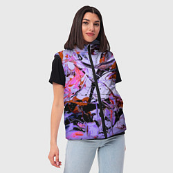Женский жилет Color abstraction Pattern Vanguard, цвет: 3D-светло-серый — фото 2