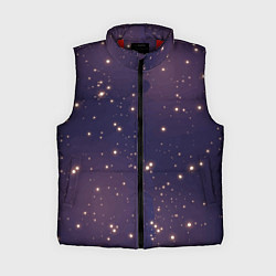 Женский жилет Звездное ночное небо Галактика Космос, цвет: 3D-красный