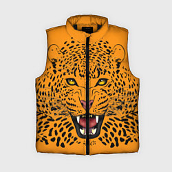 Женский жилет Leopard Леопард, цвет: 3D-черный