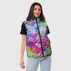 Женский жилет Color vanguard pattern, цвет: 3D-красный — фото 2