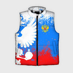 Женский жилет Я русский герб, цвет: 3D-черный