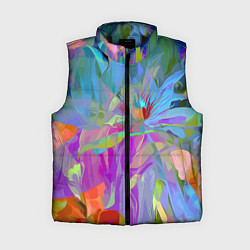 Женский жилет Abstract color pattern Summer 2022, цвет: 3D-черный
