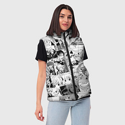 Женский жилет Ansatsu kyoshitsu pattern, цвет: 3D-светло-серый — фото 2