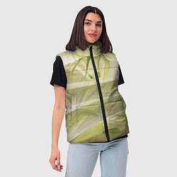 Женский жилет Абстрактные ирисы, цвет: 3D-красный — фото 2