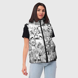 Женский жилет Сага о Винланде pattern, цвет: 3D-черный — фото 2