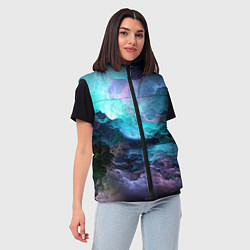 Женский жилет Разноцветные тучи, цвет: 3D-светло-серый — фото 2