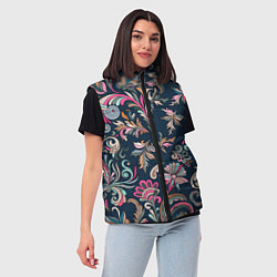 Женский жилет Холодная хохлома, цвет: 3D-светло-серый — фото 2