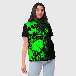 Женский жилет Сабатон sabaton черепа, цвет: 3D-черный — фото 2