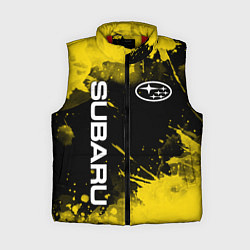 Женский жилет СУБАРУ - SUBARU Желтые пятна, цвет: 3D-красный