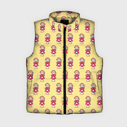 Женский жилет Обезьянка на грибе, цвет: 3D-светло-серый