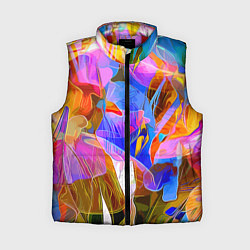 Женский жилет Красочный цветочный паттерн Лето Colorful floral p