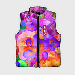 Женский жилет Красочный цветочный паттерн Лето Colorful Floral P