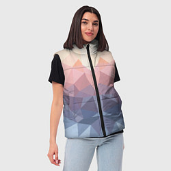Женский жилет Полигональная свежесть 2022, цвет: 3D-черный — фото 2