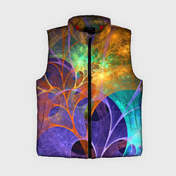 Женский жилет Растительный абстрактный паттерн Лето Floral Abstr, цвет: 3D-красный