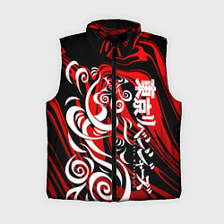Женский жилет ТОКИЙСКИЕ МСТИТЕЛИ МАНГА, цвет: 3D-черный