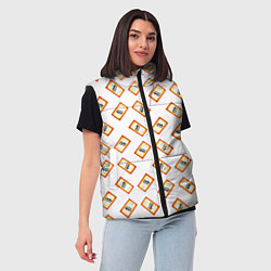 Женский жилет Пищевая сода, цвет: 3D-черный — фото 2