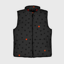 Женский жилет Love Death and Robots black pattern, цвет: 3D-красный