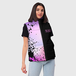 Женский жилет BLACKPINK HALF COLORS, цвет: 3D-черный — фото 2