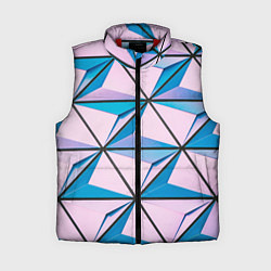 Женский жилет 3D иллюзия-треугольники
