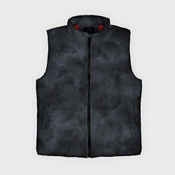 Женский жилет Акварельные разводы черный