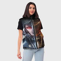 Женский жилет METAL GEAR RISING САМУРАЙ, цвет: 3D-красный — фото 2