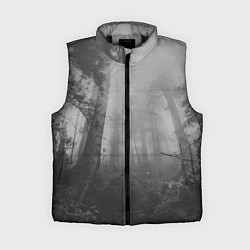 Женский жилет Темный мрачный лес деревья