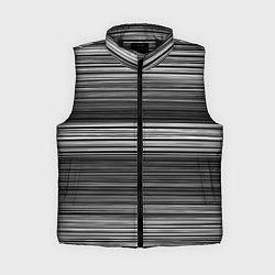 Женский жилет Black and white thin stripes Тонкие полосы