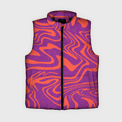 Женский жилет Рябь на воде Абстракция, цвет: 3D-черный