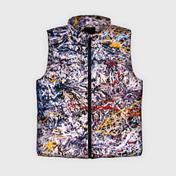 Женский жилет Холст забрызганный краской Fashion trend, цвет: 3D-светло-серый