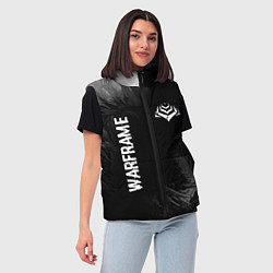 Женский жилет Warframe Glitch на темном фоне - FS, цвет: 3D-черный — фото 2